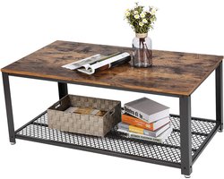 Vasagle Salontafel - Bijzettafel - Houten Tafel - 106x60cm - Salontafels