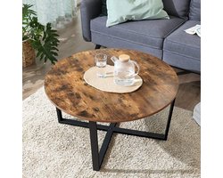 Vasagle - Salontafel - Bruin - 88x88x47 cm