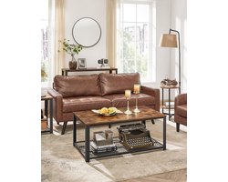 Vasagle Salontafel - Vintage Tafel - 106,2 x 45 x 60,2 CM - Bijzettafel Woonkamer