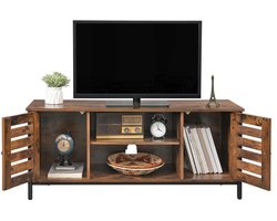Vasagle TV Meubel - TV Kast - Woonkamermeubel - Kast - Bijzettafel - Inudstrieel - 110 × 40 × 50 cm (L × B × H)