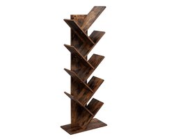 Vasagle Vintage Boekenkast 8 Planken Boomvormig – Industriële boekenplank – Industrieel Boekenrek