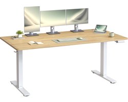 VASAGLE - Zit Sta Bureau - Elektrisch - 160 x 80 cm - Met USB-C Poort en 3 Geheugenstanden