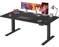 VASAGLE - Zit Sta Bureau - Elektrisch - USB-C-Aansluiting - Geheugenfunctie - Voor Kantoor