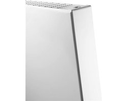 Vasco Flat V Line paneelradiator vlak type 21 400x1600mm 1047W aansluiting 8008 wit structuur
