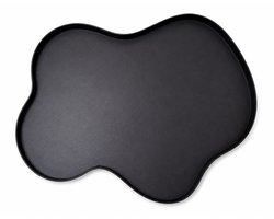Vase The World Dienblad Santos M Black L50 x B40 x H2 cm - Decoratief Dienblad - Organische Vorm - Metalen Tray - Woondecoratie