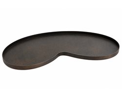 Vase The World Dienblad Villeta M Bronze L67,5 x B36 x H2 cm - Metalen Decoratiedienblad - Organische Vorm - Woondecoratie