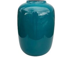 Vase The World Vaas Artic Petrol Blauw | Ø32,5 x H45 cm
