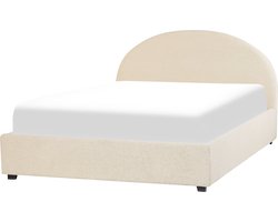 VAUCLUSE - Bed met opbergruimte - Beige - 160 x 200 cm - Polyester