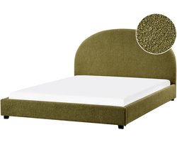 VAUCLUSE - Waterbed - Olijfgroen - 160 x 200 cm - Bouclé