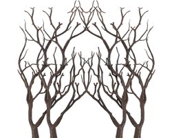 Vazenvulling Takken - Kunstmatig Gedroogd - 4 Stuks - Halloween Decoratie met Geweien - Boomtakken - Nep Takdecoraties