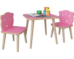 VCM 3-delige zitgroep kinderkamer kindermeubilair tafel stoel kinderen LiLuLa 3-delige zitgroep kinderkamer kindermeubilair tafel stoel kinderen LiLuLa