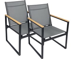 VCM 4-delige set tuinstoel loungestoel Textilene balkonstoel camping metalen tuinstoelen 4-delige set tuinstoel loungestoel Textilene balkonstoel camping metalen tuinstoelen