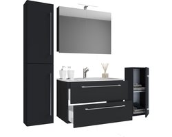 VCM 5-delig wastafelmeubel Badmeubelset Wastafel Badinos Lade SC 5-delig wastafelmeubel Badmeubelset Wastafel Badinos Lade SC