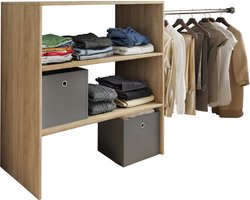 VCM afdekking ingebouwd rek binnenkant montage dressoir wandkast kledingkast kledingkast kleding open kast slaapkamer plank opbergruimte kledingkast kleding compacte kast hangende kledingkast afdekking kledingkast