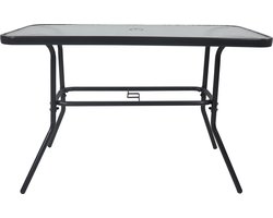 VCM alleen terrastafels, tuintafel, eettafels voor buiten Glazen tuintafel Eettafel Balkontafel Campingtafel Tuinmeubelen 110x55