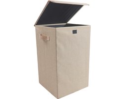 VCM badkamerkast met wasmand, afvalbak, badkameropbergruimte met wasmand, wasmand, badkamerwaskast Wasmand Stoffen wasbox Waskist Wasbox Stoffen box Deksel Dreso M