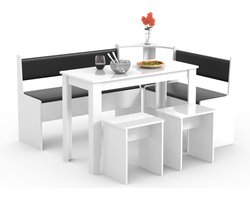 VCM Hoekbankenset Eetkamerset Bank Tafel Krukken Esal Maxi Hoekbankenset Eetkamerset Bank Tafel Krukken Esal Maxi