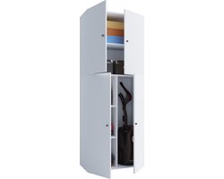 VCM hoge kast, garagekast, kunststof buitenkast, buitenkasten en -kasten, vrijstaande bezemkast, ketelkasten, buitenkast, strijkplankenkast, opbergoplossingen voor bijkeuken, kunststof opbergkast, opbergkasten, bezemopslag, hoge buitenkast