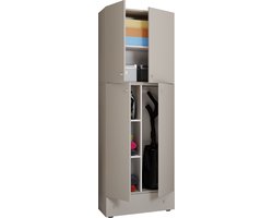 VCM hoge kast, garagekast, kunststof buitenkast, buitenkasten en -kasten, vrijstaande bezemkast, ketelkasten, buitenkast, strijkplankenkast, opbergoplossingen voor bijkeuken, kunststof opbergkast, opbergkasten, bezemopslag, hoge buitenkast