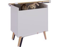 VCM Holztruhe | Maße ca. H. 65 x B. 68 x T. 39 cm | Kiste für alle Wohnräume | Aufbewahrungsbox | Kiste - Bosula L