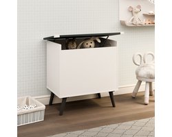 VCM Holztruhe | Maße ca. H. 65 x B. 68 x T. 39 cm | Kiste für alle Wohnräume | Aufbewahrungsbox | Kiste - Bosula L