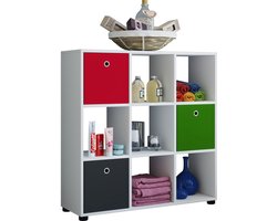 VCM Houten badkamermeubel Midikast Badkamerschap Badkamerkast Badkamerscherm Benos-3x3 Houten badkamermeubel Midikast Badkamerschap Badkamerkast Badkamerscherm Benos-3x3