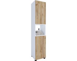 VCM Houten badkamermeubels Staande badkamerplank Badkamermeubel Hoge kast Flandu Houten badkamermeubels Staande badkamerplank Badkamermeubel Hoge kast Flandu