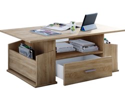 VCM Houten bijzettafel Salontafel Sofa-tafel Woonkamertafel Lade Junata Houten bijzettafel Salontafel Sofa-tafel Woonkamertafel Lade Junata