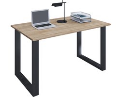 VCM Houten bureau Computerbureau Werkbureau Kantoormeubilair Lona U Aluminium Zilver Houten bureau Computerbureau Werkbureau Kantoormeubilair Lona U Aluminium Zilver