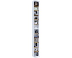VCM Houten CD DVD standaard Opbergrek Boekenplank Decoratieve plank Bigol Houten CD DVD standaard Opbergrek Boekenplank Decoratieve plank Bigol