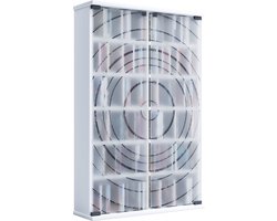 VCM Houten CD DVD-standaard Plankkast Opbergstandaard Plankstandaard Glazen deur Tilano L Houten CD DVD-standaard Plankkast Opbergstandaard Plankstandaard Glazen deur Tilano L