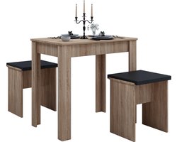 VCM Houten eetset Bank Keukentafel Eettafelset Tafelgroep Tafelbanken Esal L Houten eetset Bank Keukentafel Eettafelset Tafelgroep Tafelbanken Esal L