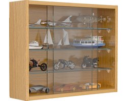 VCM Houten glazen opknoping vitrinekast Muur vitrinekast Collectible decoratieve verzamelaar vitrinekast Drivalo S Houten glazen opknoping vitrinekast Muur vitrinekast Collectible decoratieve verzamelaar vitrinekast Drivalo S