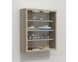 VCM Houten glazen wandvitrine Wandvitrine Verzamelvitrine Agisa S Houten glazen wandvitrine Wandvitrine Verzamelvitrine Agisa S