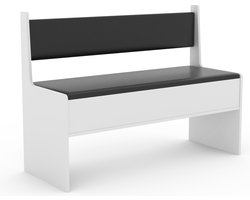 VCM Houten hoekbank Bank met commode Esal breedte 110 cm Houten hoekbank Bank met commode Esal breedte 110 cm