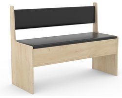 VCM Houten hoekbank Bank met commode Esal breedte 110 cm Houten hoekbank Bank met commode Esal breedte 110 cm