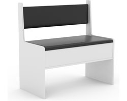 VCM Houten hoekbank Bank met commode Esal breedte 80 cm Houten hoekbank Bank met commode Esal breedte 80 cm