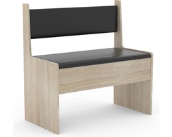 VCM Houten hoekbank Bank met commode Esal breedte 80 cm Houten hoekbank Bank met commode Esal breedte 80 cm
