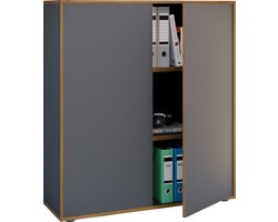 VCM Houten kantoorkast Dossierkast Kantoormeubilair Kast Salia 3-voudig breedte 100 cm Draaideuren Houten kantoorkast Dossierkast Kantoormeubilair Kast Salia 3-voudig breedte 100 cm Draaideuren