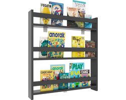 VCM Houten kinderplank Boekenkast Kinderwandplank Hangplank Wandplank Legplank Kidos Houten kinderplank Boekenkast Kinderwandplank Hangplank Wandplank Legplank Kidos