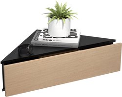 VCM Houten muur lade nachtkastje muur plank hoek plank lade console nachtkastje Usal S Houten muur lade nachtkastje muur plank hoek plank lade console nachtkastje Usal S