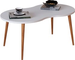 VCM Houten ovale bijzettafel Salontafel Sofa-tafel Bijzettafel Woonkamertafel Barilo Houten ovale bijzettafel Salontafel Sofa-tafel Bijzettafel Woonkamertafel Barilo