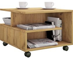VCM Houten salontafel Sofa-tafel Woonkamertafel Wielen Verrolbaar Salontafel Stango S Houten salontafel Sofa-tafel Woonkamertafel Wielen Verrolbaar Salontafel Stango S