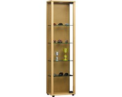 VCM Houten vitrinekast Glazen vitrinekast Staande vitrinekast Edana Mini Houten vitrinekast Glazen vitrinekast Staande vitrinekast Edana Mini