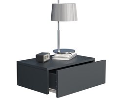 VCM Houten wandlade nachtkastje wandplank lade console nachtkastje Usal M 45 cm Houten wandlade nachtkastje wandplank lade console nachtkastje Usal M 45 cm