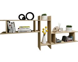 VCM Houten wandplank Hangende plank Boekenplank Wandplank Decoplaat Sirola Maxi Houten wandplank Hangende plank Boekenplank Wandplank Decoplaat Sirola Maxi