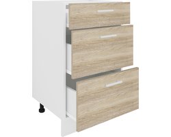 VCM Keukenkast breedte 50 cm Ladeblok Keuken Keukenmeubels Esilo Keukenkast breedte 50 cm Ladeblok Keuken Keukenmeubels Esilo