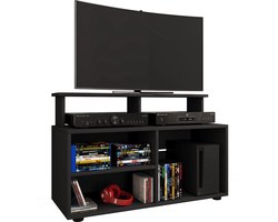 VCM mediawandmeubel, zwevend tv-meubel, groot tv-meubel, tv-bureau, tv-meubel voor 65 inch tv, zwevende tv-standaard, houten tv-standaard, hoog tv-meubel, tv-wandpaneel, tv-entertainmentmeubels voor de woonkamer