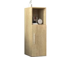 VCM Nachtschrank | Maße ca. H. 90 x B. 30 x T. 35 cm | Beistelltisch mit Drehtühr | Nachttisch - Narila
