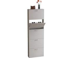 VCM schoenenkast, schoenenkast, smalle schoenenkast, schoenenkast voor in de hal, hoge schoenenkast, smalle schoenenkast, witte schoenenkast, zwarte schoenenkast, grijze schoenenkast, grote schoenenkast, schoenenopbergmeubel